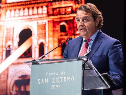 Rafael García Garrido, en la gala de presentación de los carteles de la pasada Feria de San Isidro.