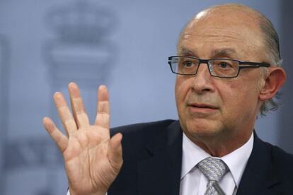 El ministro de Hacienda, Cristóbal Montoro.