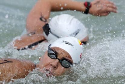 Margarita Domínguez durante la prueba de 25 km