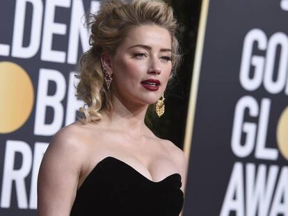 Amber Heard, en los Globos de Oro, en Califronia, el pasado enero. 