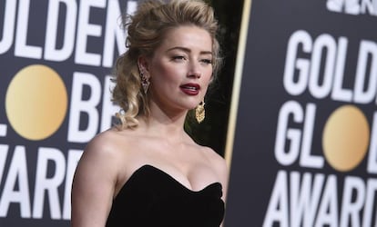 Amber Heard, en los Globos de Oro, en Califronia, el pasado enero.