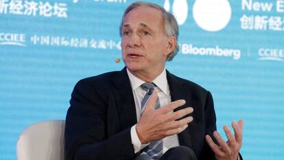 Ray Dalio, cofundador y copresidente de Bridgewater Associates ayer durante el Foro de Nueva Economía celebrado en Pekín.