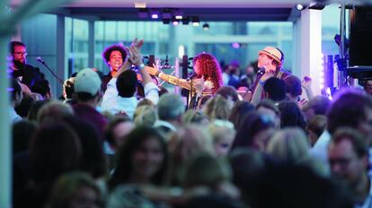 Fiesta en el Aeropuerto de Frankfurt