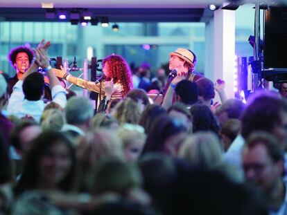 Fiesta en el Aeropuerto de Frankfurt