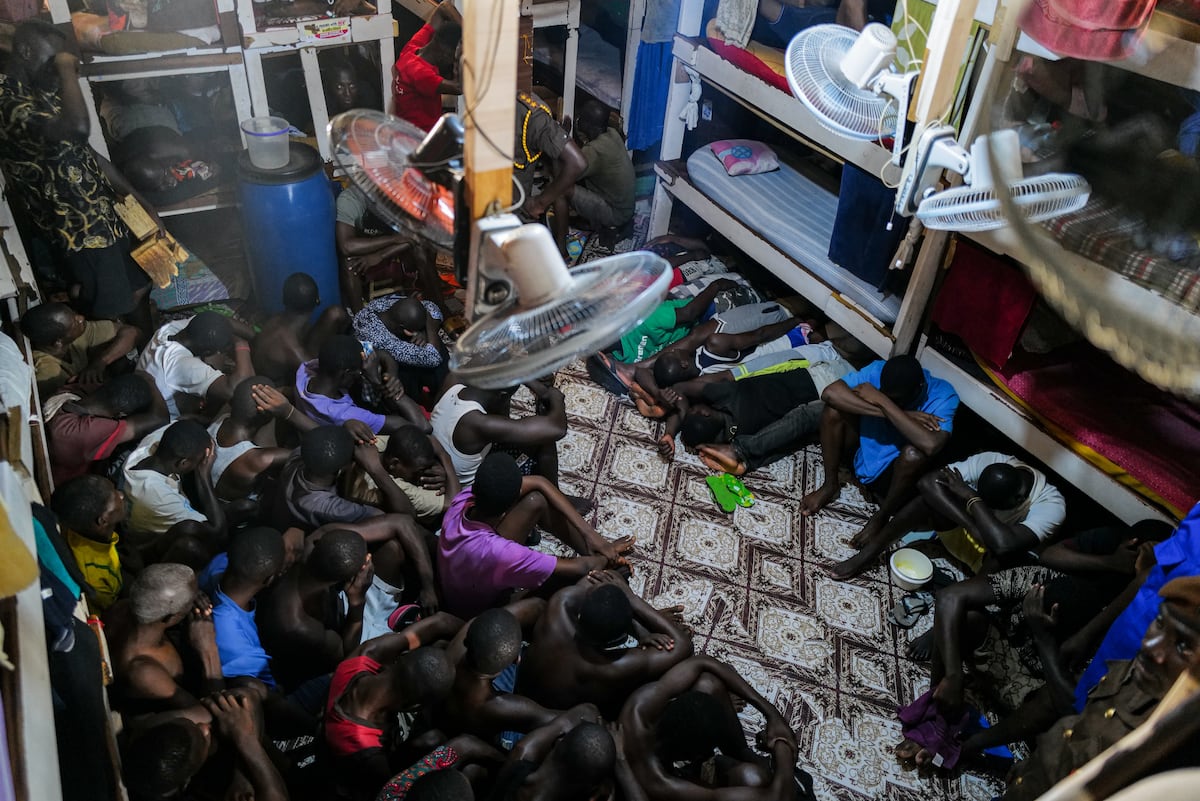 Inside a Ghanaian prison, where inmates are crammed together and close contact spreads skin diseases: Everything hurts; you can't move all night'