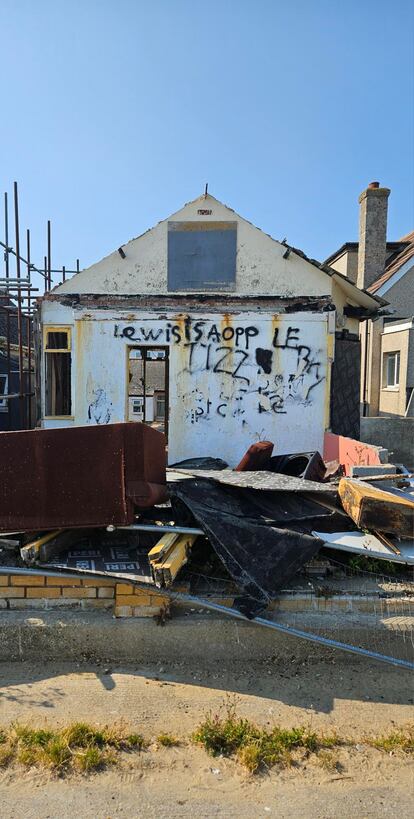 Una de las viviendas a pie de playa en Jaywick.