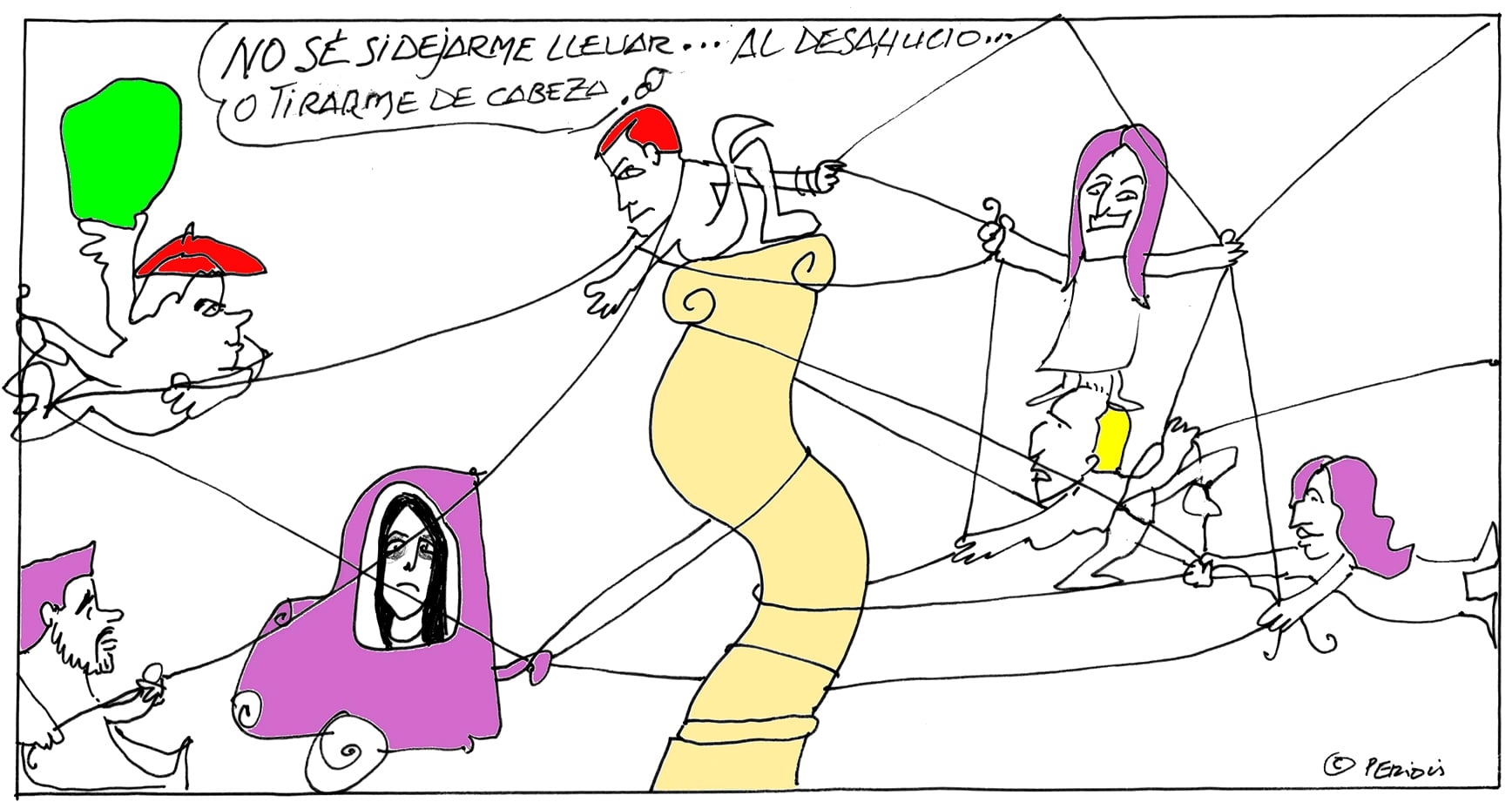 Peridis: entangled to the left