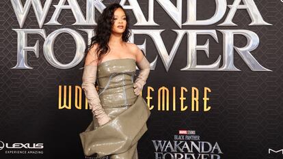 Rihanna durante la presentación de 'Black Panther: Wakanda Forever' en Los Ángeles el pasado 26 de octubre.