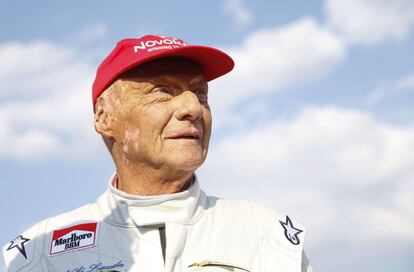 Niki Lauda, en junio de este año durante la carrera de leyendas en Spielberg.