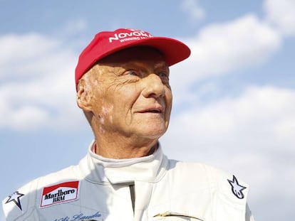 Niki Lauda, en junio de este año durante la carrera de leyendas en Spielberg.