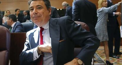 El presidente de la Comunidad de Madrid, Ignacio González, durante un pleno en la Asamblea de Madrid