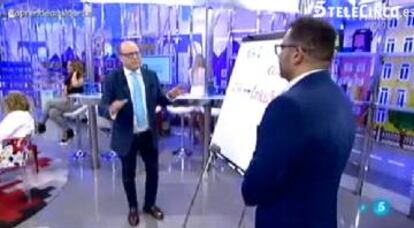 Pantallazo del momento del programa por el que ha sido sancionado Mediaset.