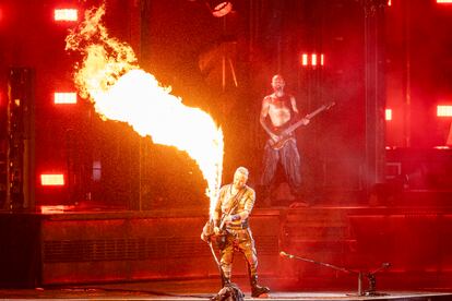 Concierto del grupo alemán Rammstein en el Estadio Olímpico de Barcelona. foto: Massimiliano Minocri