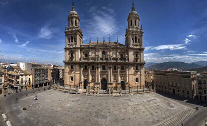 Fachada de la catedral de Jaen. 