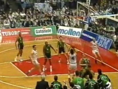 Momento del triple de Djordjevic en 1992.