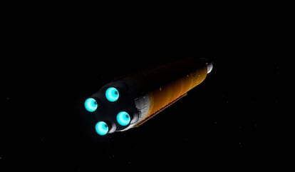 Orion de la NASA en Moonbound