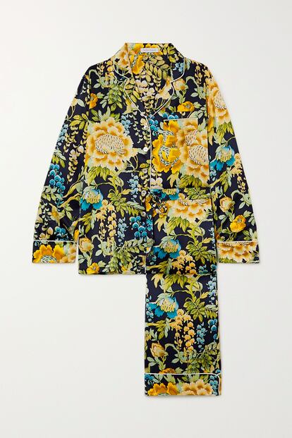 Pijama de Olivia von Halle, en Net-a-Porter (555 euros).