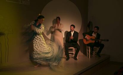 Un momento del espectculo 'Lorca poeta flamenco', en el Centro Cultural Flamenco de Madrid.