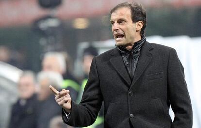 Massimiliano Allegri, entrenador del Milan.