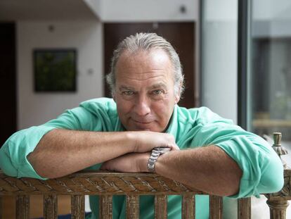 El cantante y presentador Bertín Osborne en su casa de Madrid el pasado lunes.