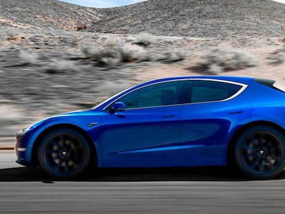 Tesla hatchback render 