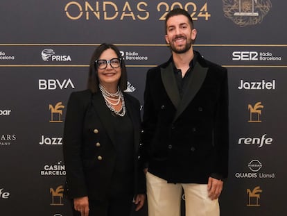 Àngels Barceló y David Broncano, en la gala de los Premios Ondas.