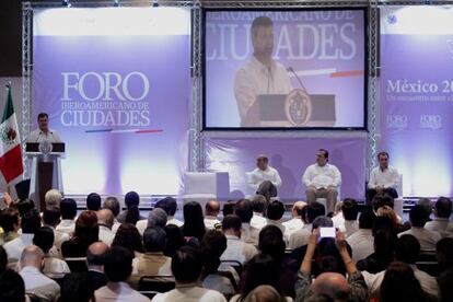 Inauguración del Foro Iberoamericano de Ciudades en Veracruz.