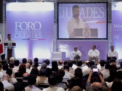 Inauguraci&oacute;n del Foro Iberoamericano de Ciudades en Veracruz.