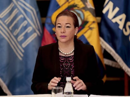 La ministra ecuatoriana de Relaciones Exteriores, Maria Fernanda Espinosa.