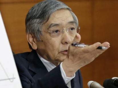 El gobernador del Banco de Japón, Haruhiko Kuroda