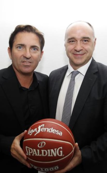 Xavi Pascual (izquierda) y Pablo Laso.