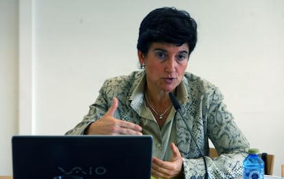 Sara de la Rica, en la presentación del Informe Laboral de Euskadi.