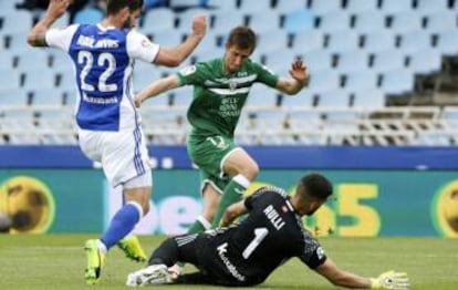 Un instantes del partido entre Real Sociedad y Leganés la pasada temporada.