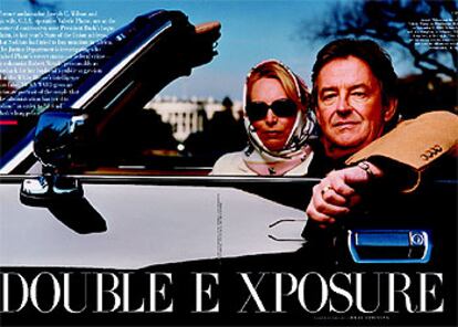 El diplomático estadounidense Joseph Wilson y su mujer, Valerie Plame, de la CIA, posan para la portada de <i>Vanity Fair</i>.