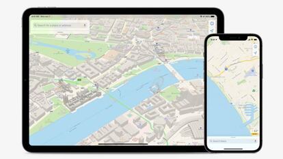 iPhone y iPad disfrutarán de estos nuevos mapas.