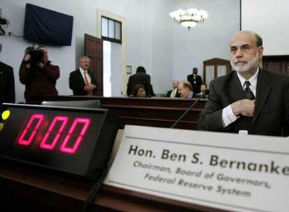 Ben Bernanke, antes de su comparecencia ante el comité presupuestario del Congreso de EE UU.