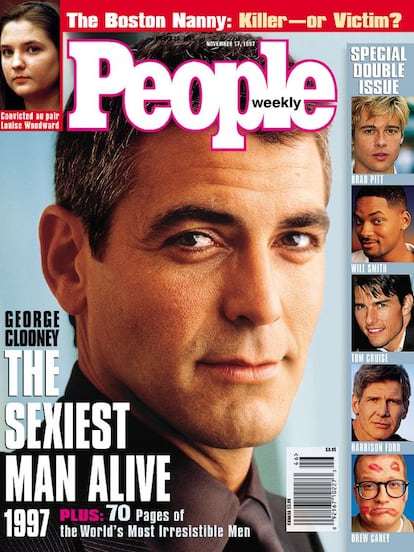 Em 1997, foi a primeira vez que George Clooney foi eleito o homem mais sexy.