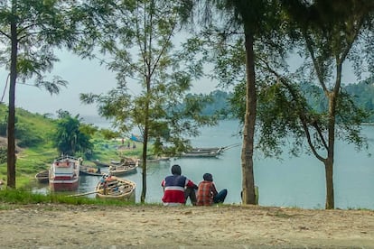 Orillas del Lago Kivu, en Kibuye, Ruanda.