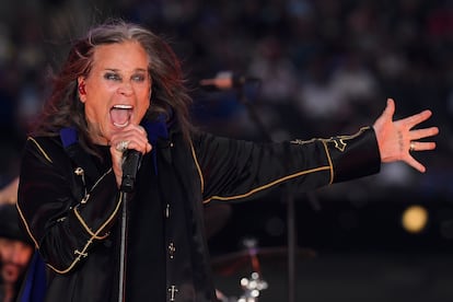 Ozzy Osbourne en una de sus últimas presencias en concierto. Fue en California, en septiembre de 2022, en el descanso de la final de la NFL.