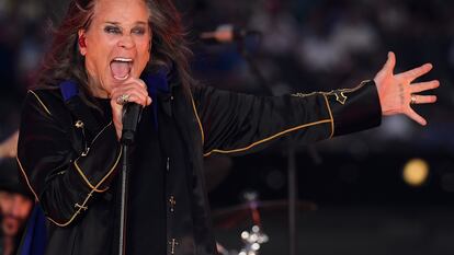 Ozzy Osbourne en una de sus últimas presencias en concierto. Fue en California, en septiembre de 2022, en el descanso de la final de la NFL.