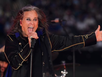 Ozzy Osbourne en una de sus últimas presencias en concierto. Fue en California, en septiembre de 2022, en el descanso de la final de la NFL.