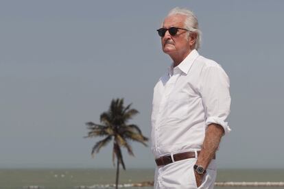 Carlos Fuentes, el autor de 'La región más transparente', fue otro de los exponentes del 'boom' latinoamericano que ha pasado por Cartagena de Indias. En la fotografía, en el Hay Festival de 2012, meses antes de su fallecimiento ese mismo año.