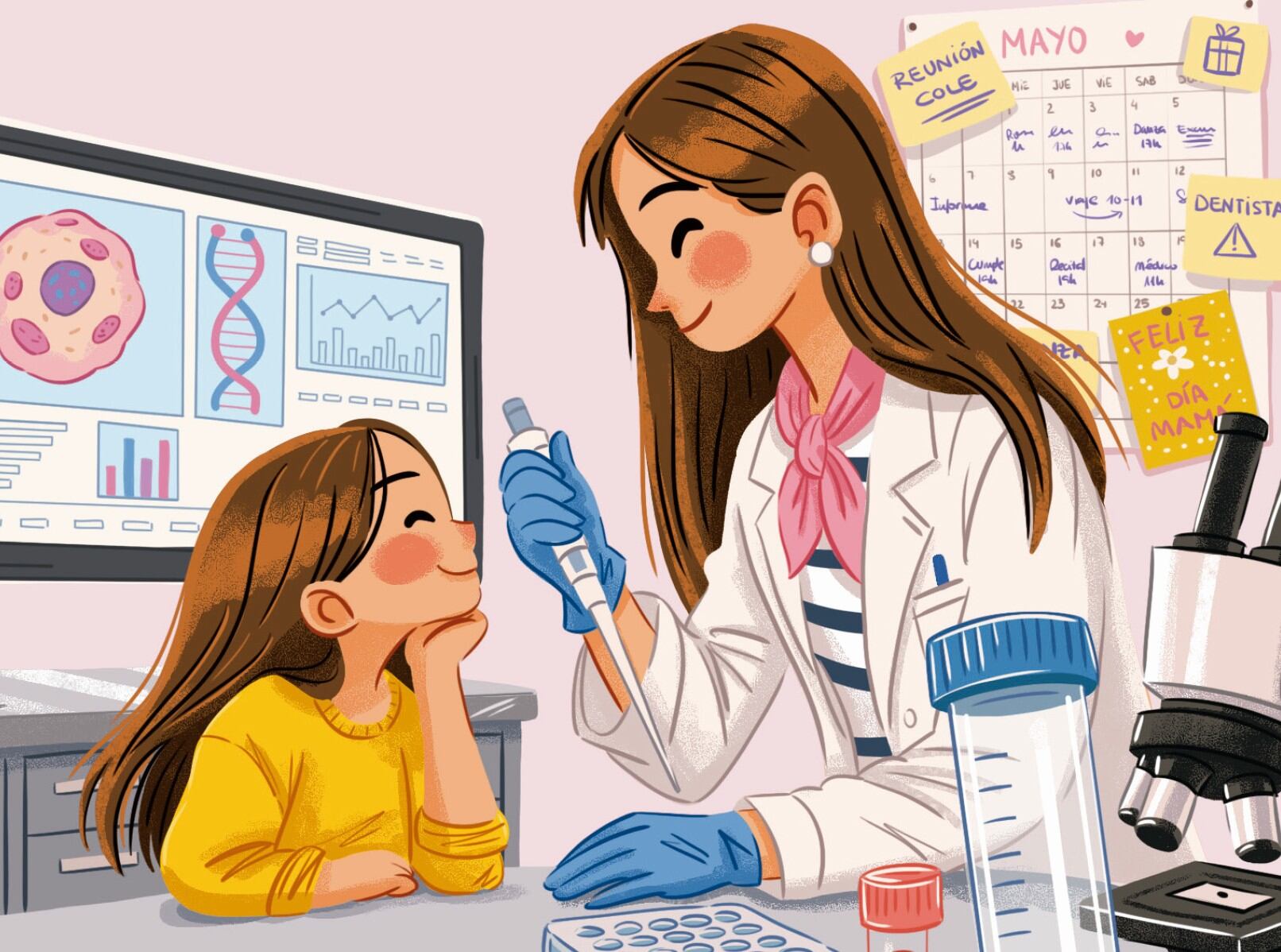‘El pañuelo rosa de mamá’: un cuento de amor y esperanza para hablar de cáncer con los niños