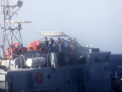 Els guardacostes libis que han interceptat avui el vaixell de l'ONG Proactiva Open Arms