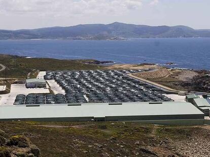 Piscifactoría de Stolt Sea Farm en cabo Vilán, Camariñas.