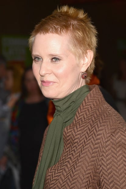 Su compañera de reparto en Sexo en Nueva York, Cynthia Nixon, apoya su causa.