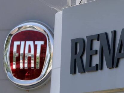 Logos de Renault y Fiat.