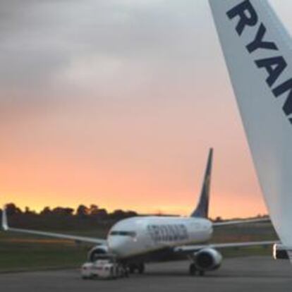 Aviones de la flota de Ryanair.