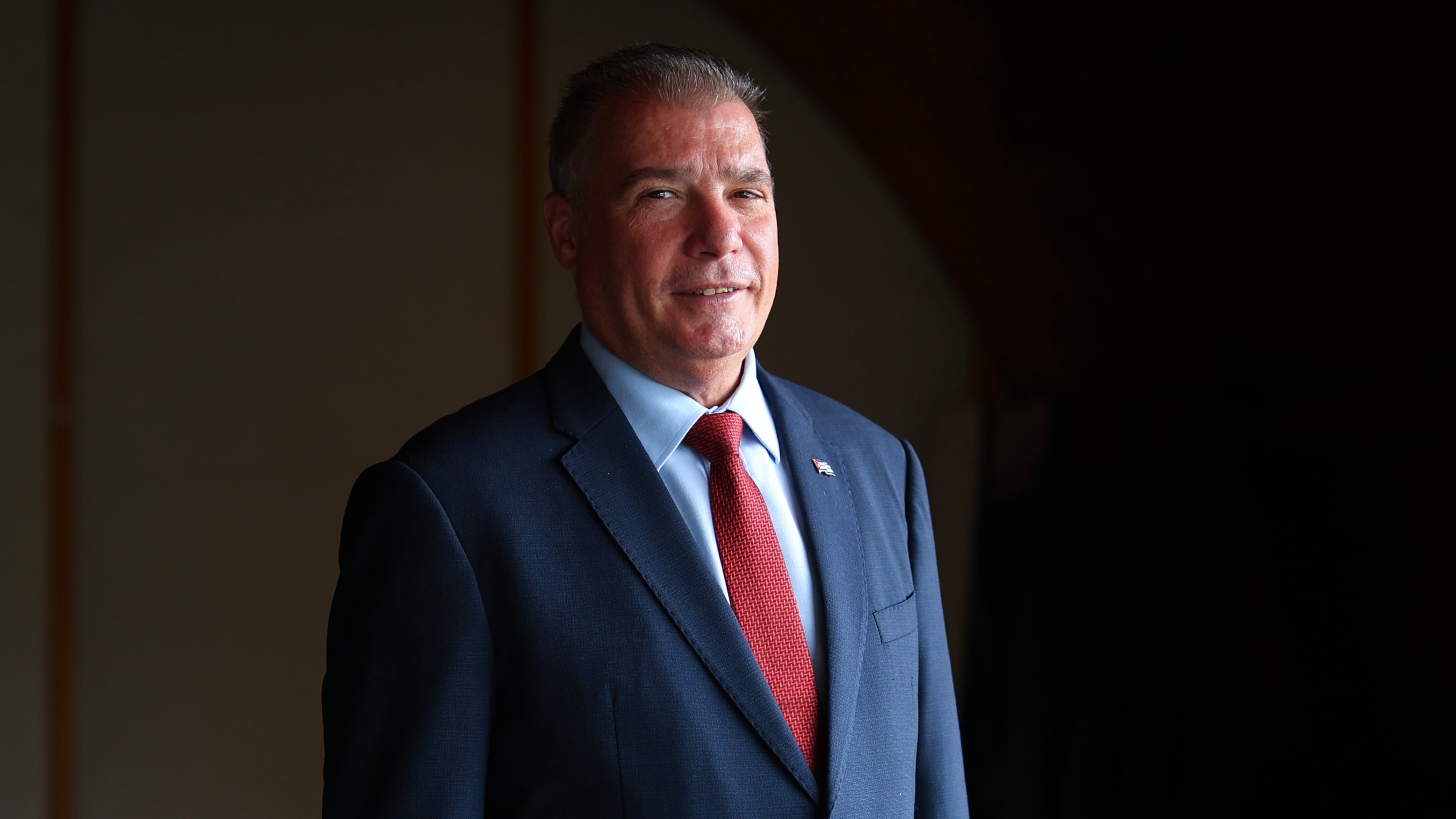 El ministro de Turismo de Cuba, Juan Carlos García Granda, durante su visita a Colombia, el 24 de junio de 2025.  
