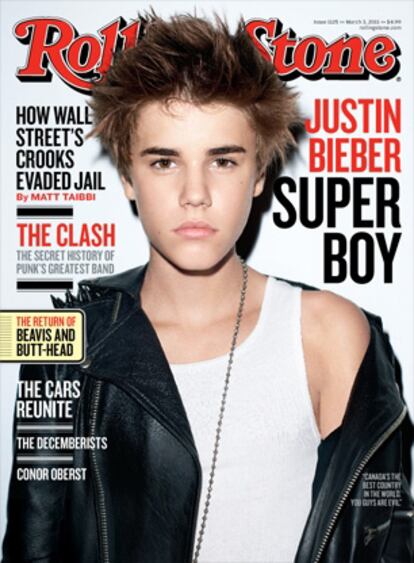 Portada de la revista 'Rolling Stone' en la que el joven Justin Bieber se ha atrevido con todo.